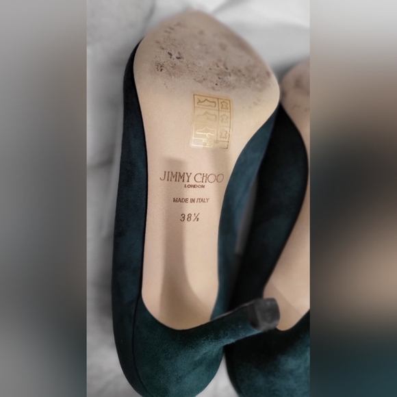 Jimmy Choo Dark Green Women's Shoes - Picture 7 of 10